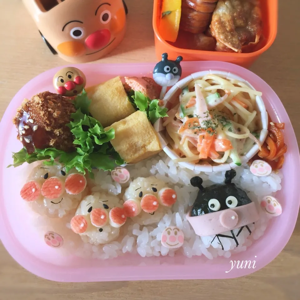 アンパンマン&バイキンマン弁当😚|🌸yuni🌸さん