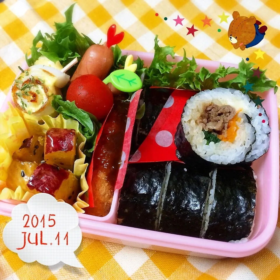 Snapdishの料理写真:今日のお弁当♡|ミツバチさん