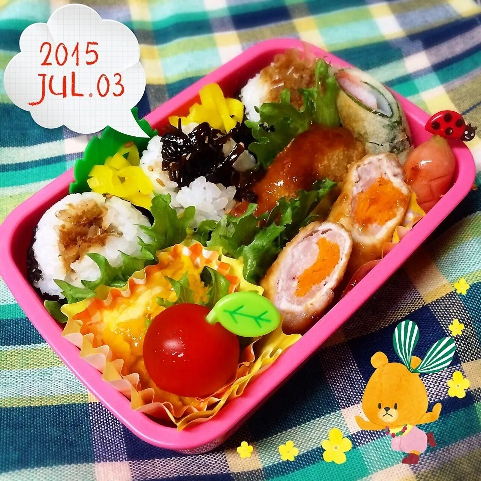 今日のお弁当♡|ミツバチさん