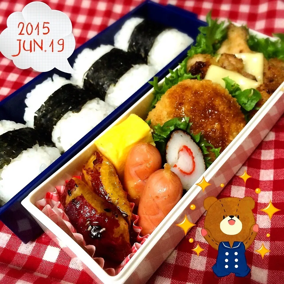 Snapdishの料理写真:今日のお弁当♡|ミツバチさん