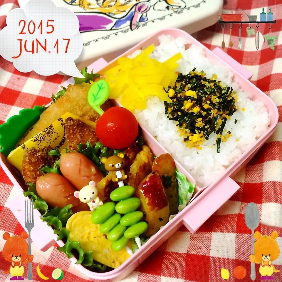 今日のお弁当♡|ミツバチさん