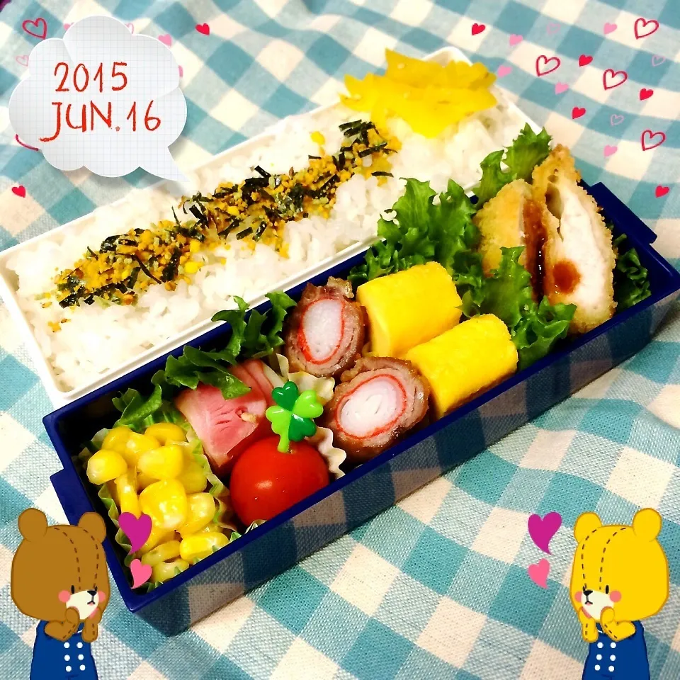 今日のお弁当♡|ミツバチさん