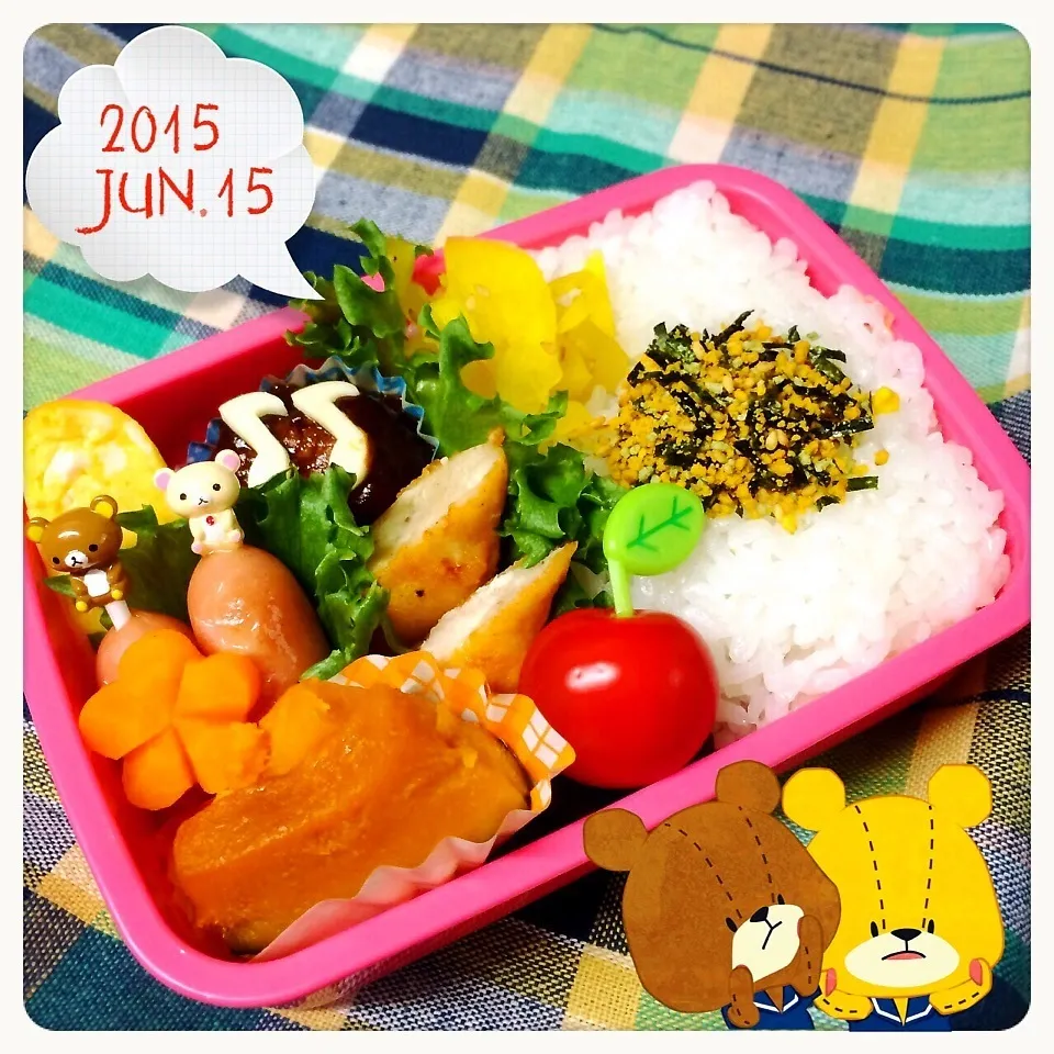 Snapdishの料理写真:今日のお弁当♡|ミツバチさん