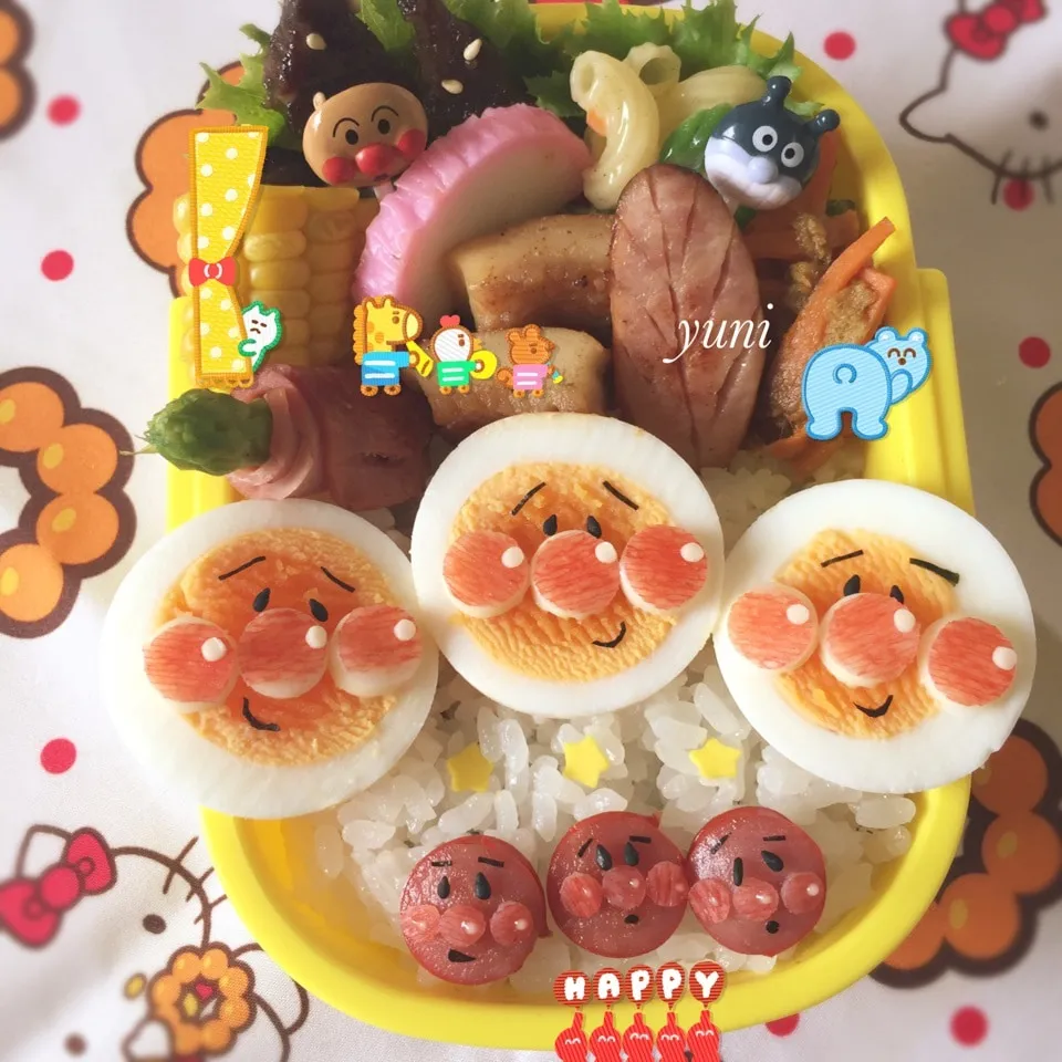 🌻アンパンマンいっぱい弁当🌻|🌸yuni🌸さん