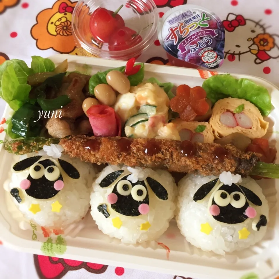 🍒ショーンおにぎり🍙弁当😋|🌸yuni🌸さん