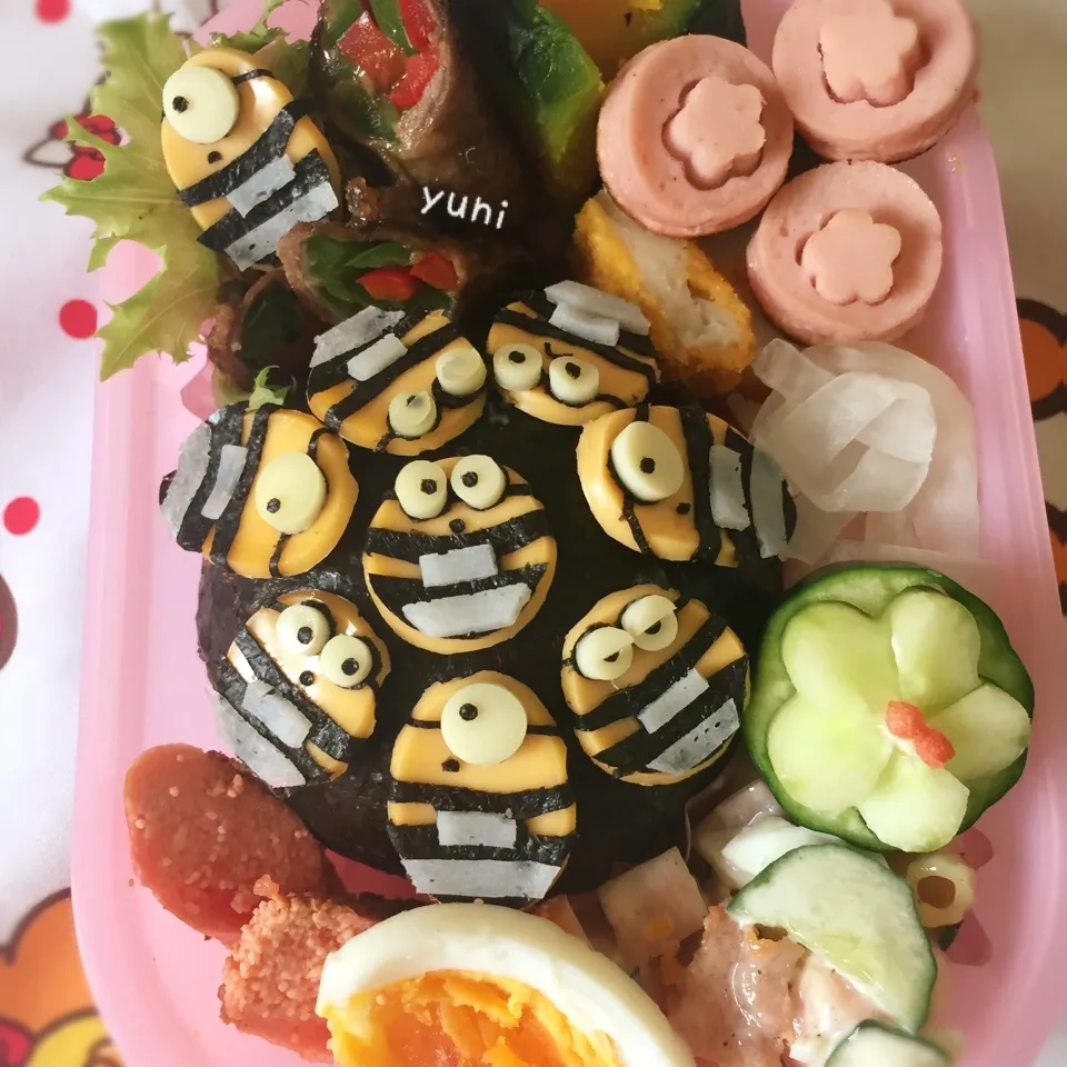 ミニオン🍙おにぎりdeコッタ弁当|🌸yuni🌸さん