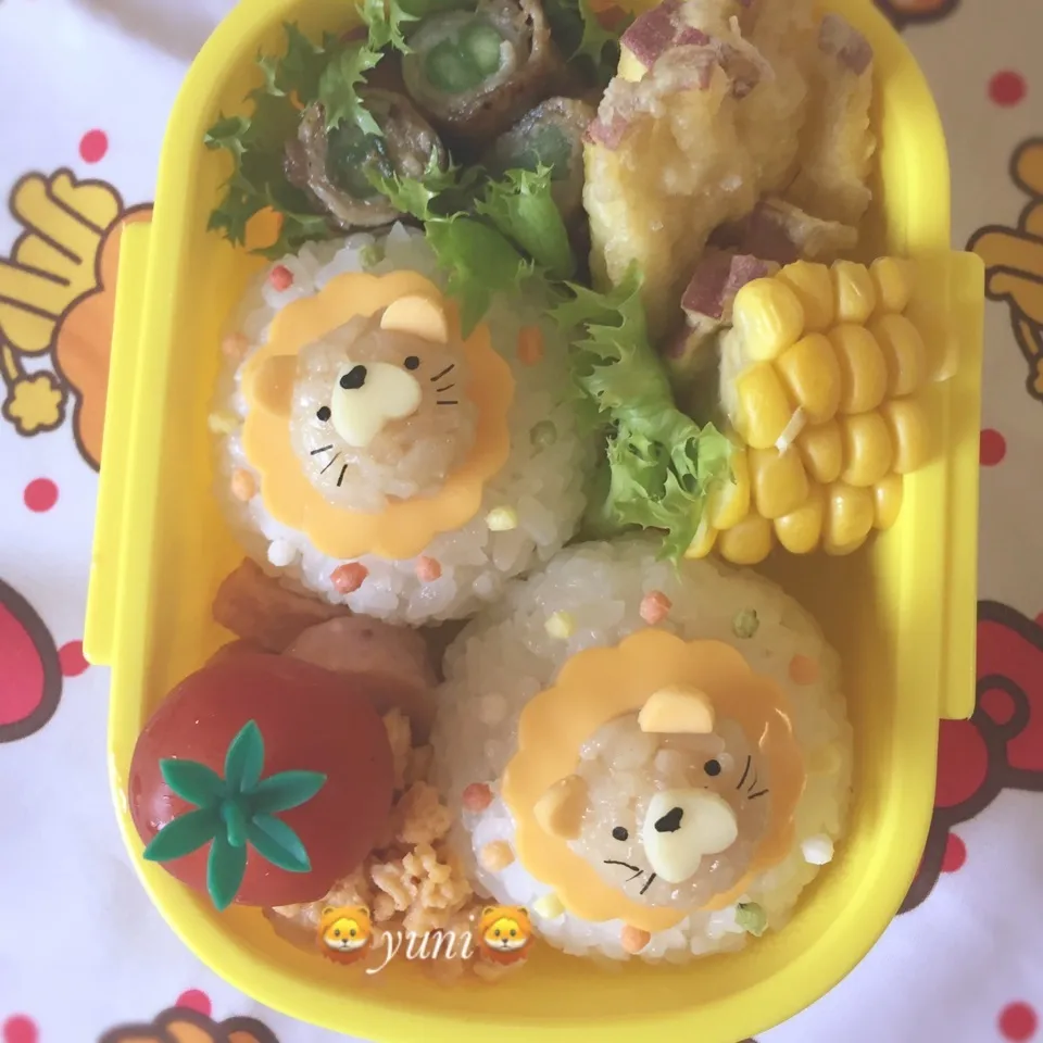 ライオン🦁おにぎり🍙弁当|🌸yuni🌸さん