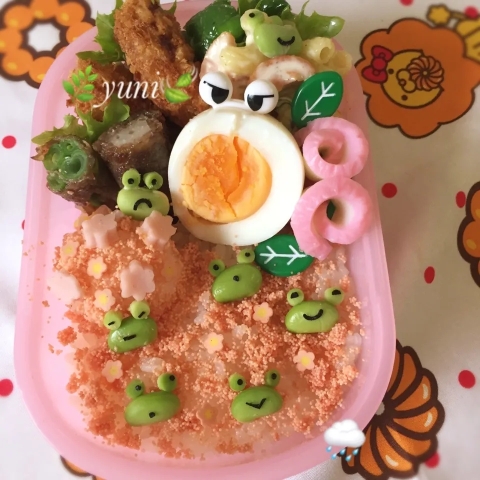 🌧カエルちゃん 弁当🐸|🌸yuni🌸さん