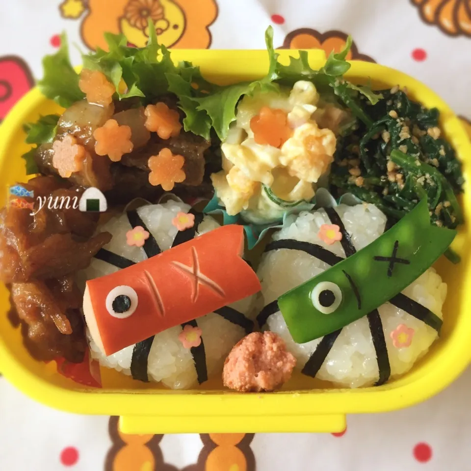 🎏鯉のぼり おにぎり弁当🍙🍱|🌸yuni🌸さん