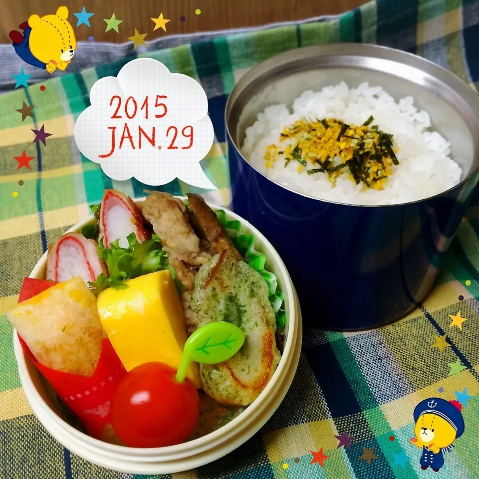 Snapdishの料理写真:今日のお弁当 (*^.^*)|ミツバチさん