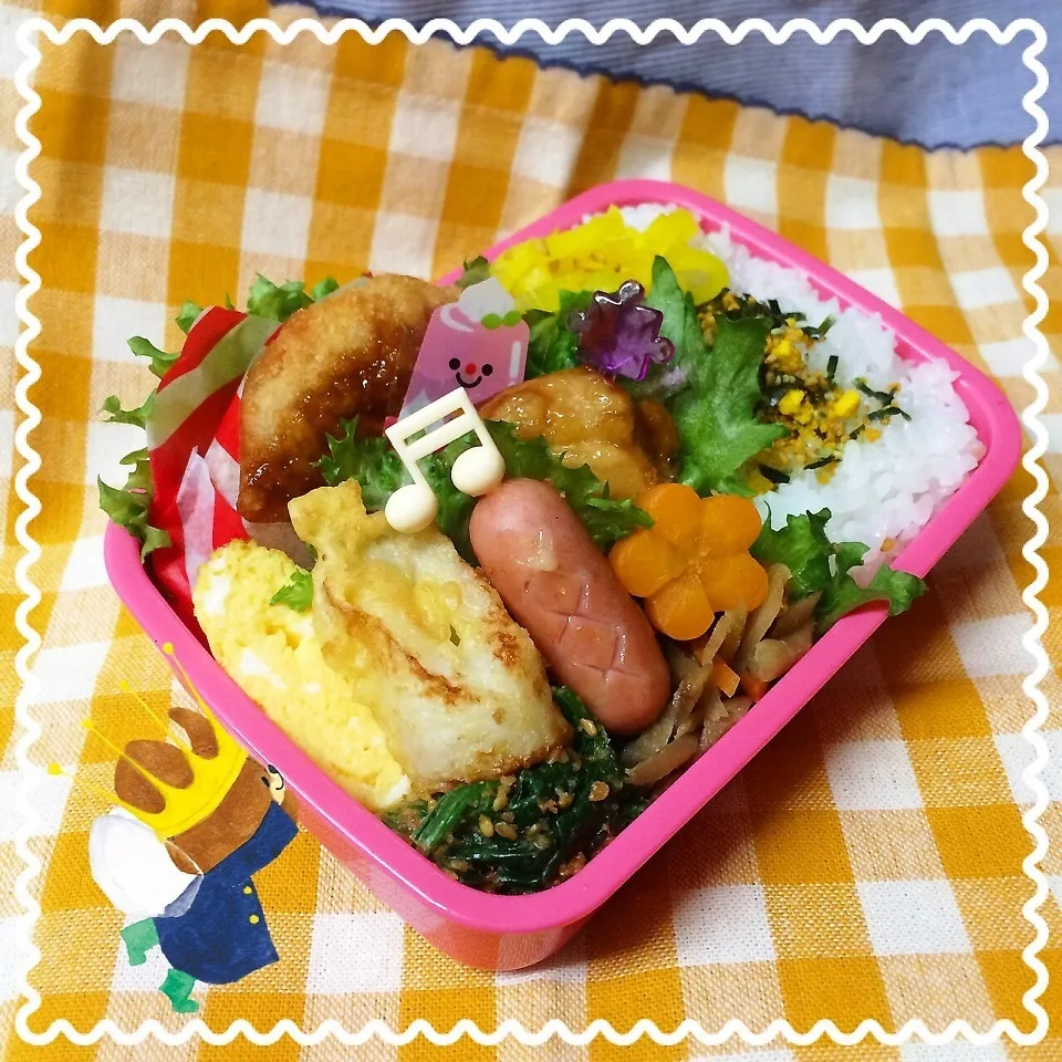 今日のお弁当 .☆.｡.:.+*:ﾟ|ミツバチさん