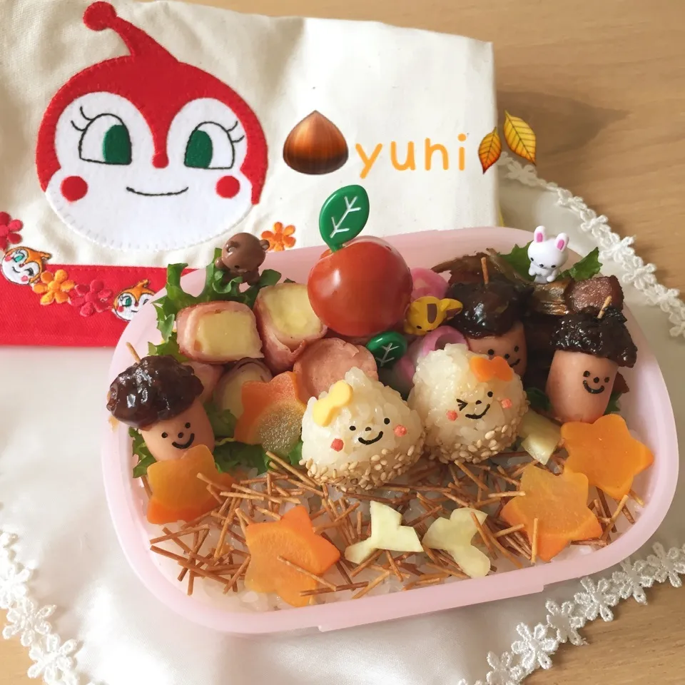 🌰栗拾い弁当🍂秋満載〜☺️🍁|🌸yuni🌸さん