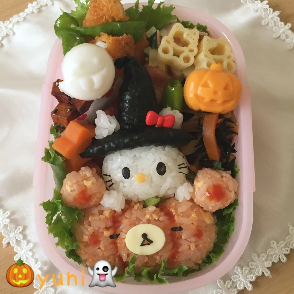 🎃キティちゃんの👻ハロウィン🎃弁当|🌸yuni🌸さん