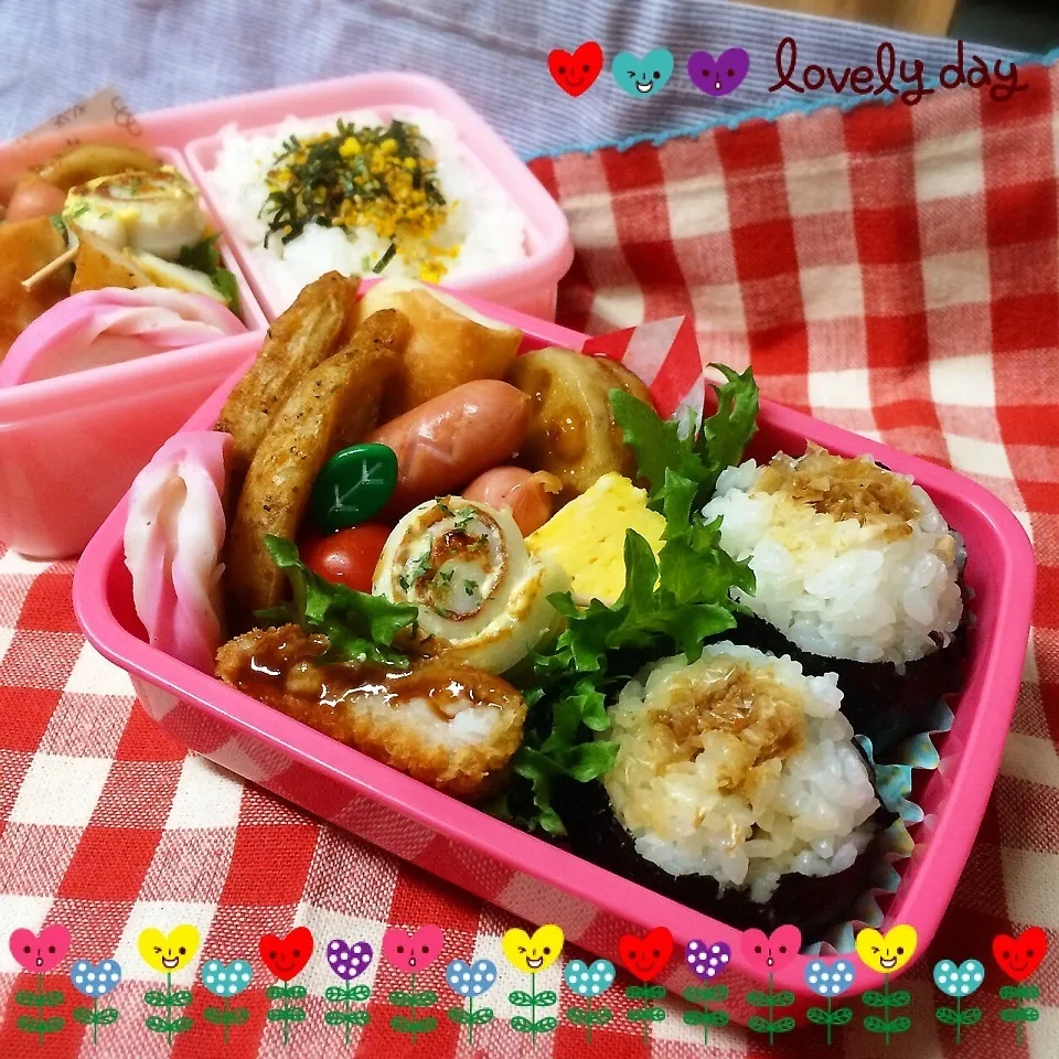 今日のお弁当 (*´∀`)|ミツバチさん