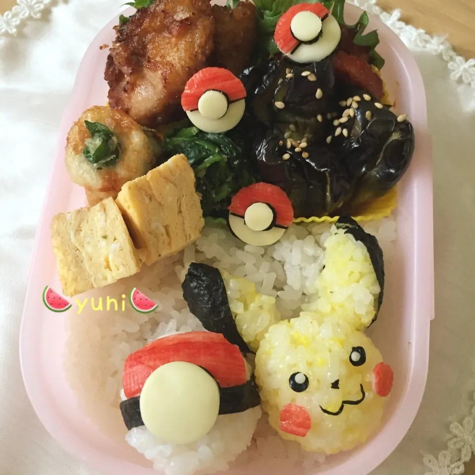 🌻ピカチュウ弁当🌻〜キャラ弁👀|🌸yuni🌸さん