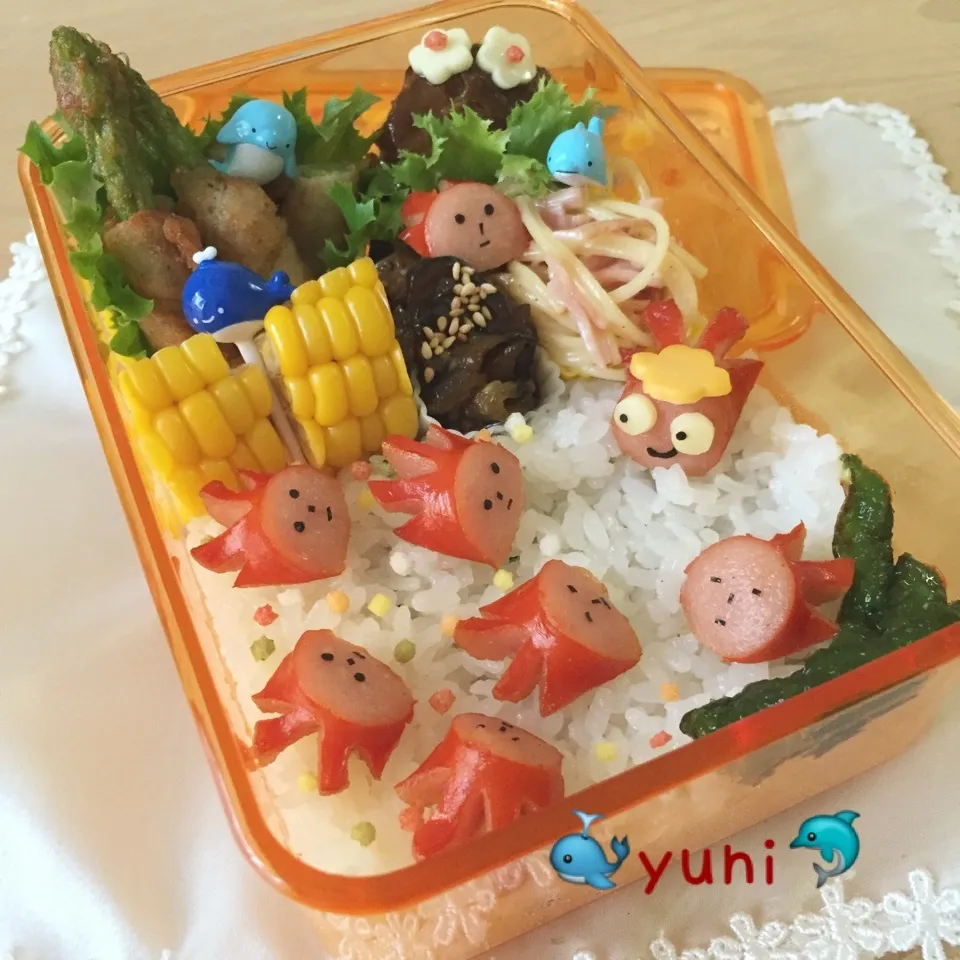 🐳ポニョ〜😁🐬キャラ弁⛱|🌸yuni🌸さん