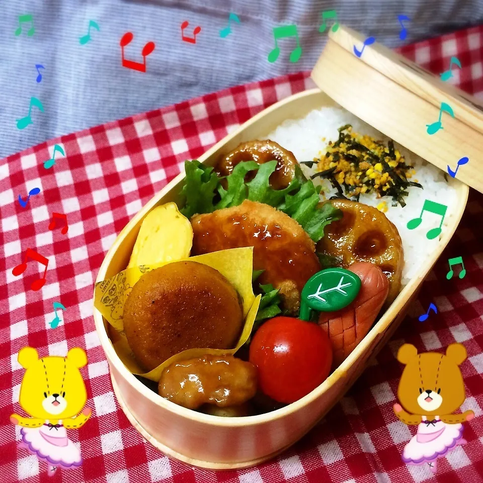 Snapdishの料理写真:今日のお弁当♡|ミツバチさん