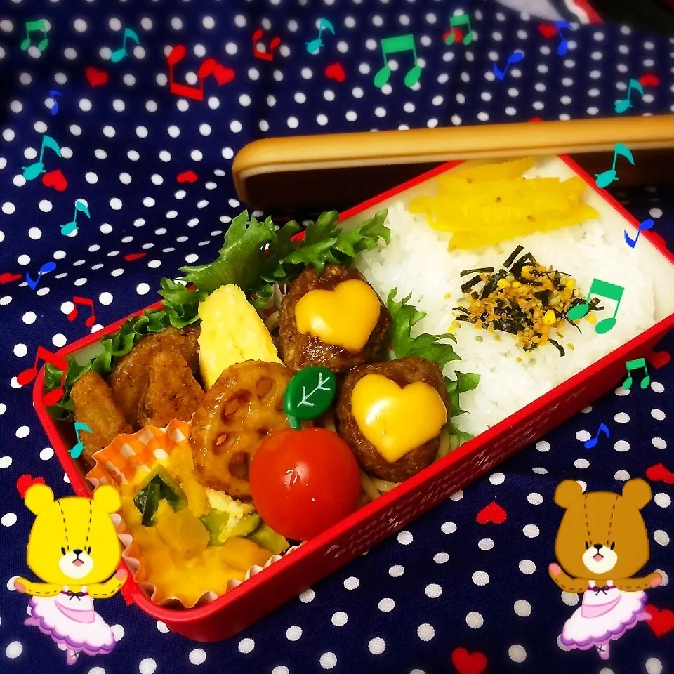 Snapdishの料理写真:今日のお弁当♡|ミツバチさん