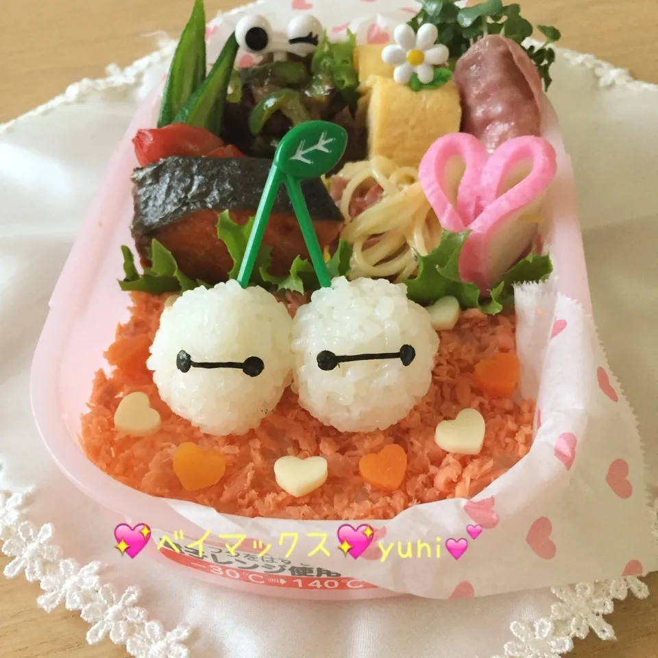 🍒サクランボシリーズ💖ベイマックス😁キャラ弁💖|🌸yuni🌸さん