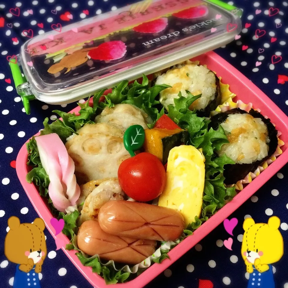 Snapdishの料理写真:今日のお弁当♡|ミツバチさん