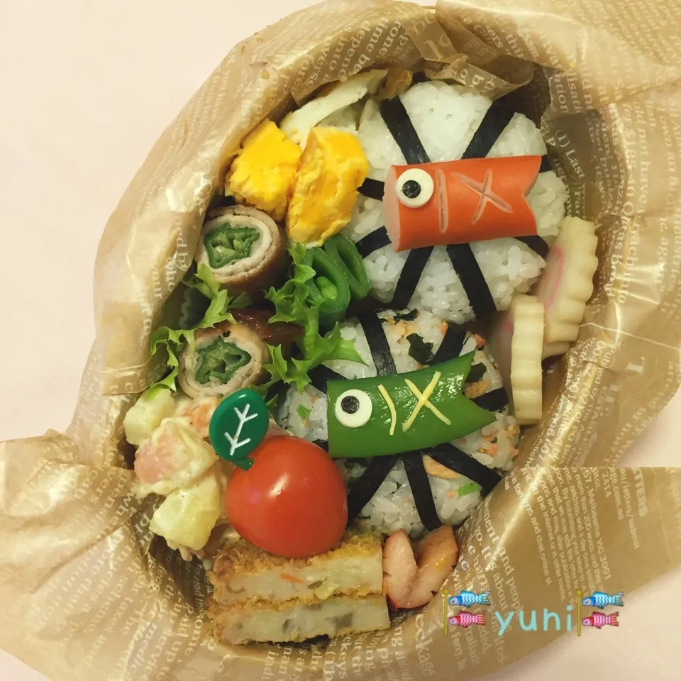 🎏鯉のぼり おにぎり🍙弁当🎏|🌸yuni🌸さん