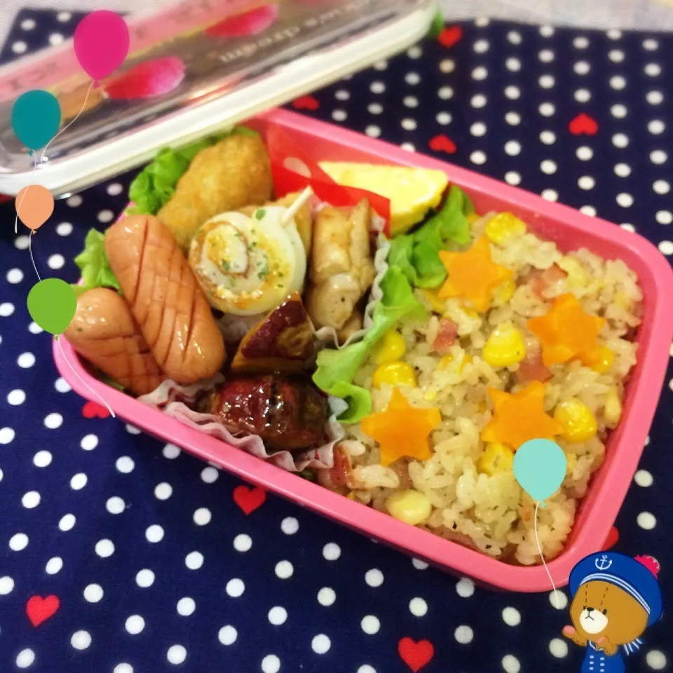 今日のお弁当♡|ミツバチさん