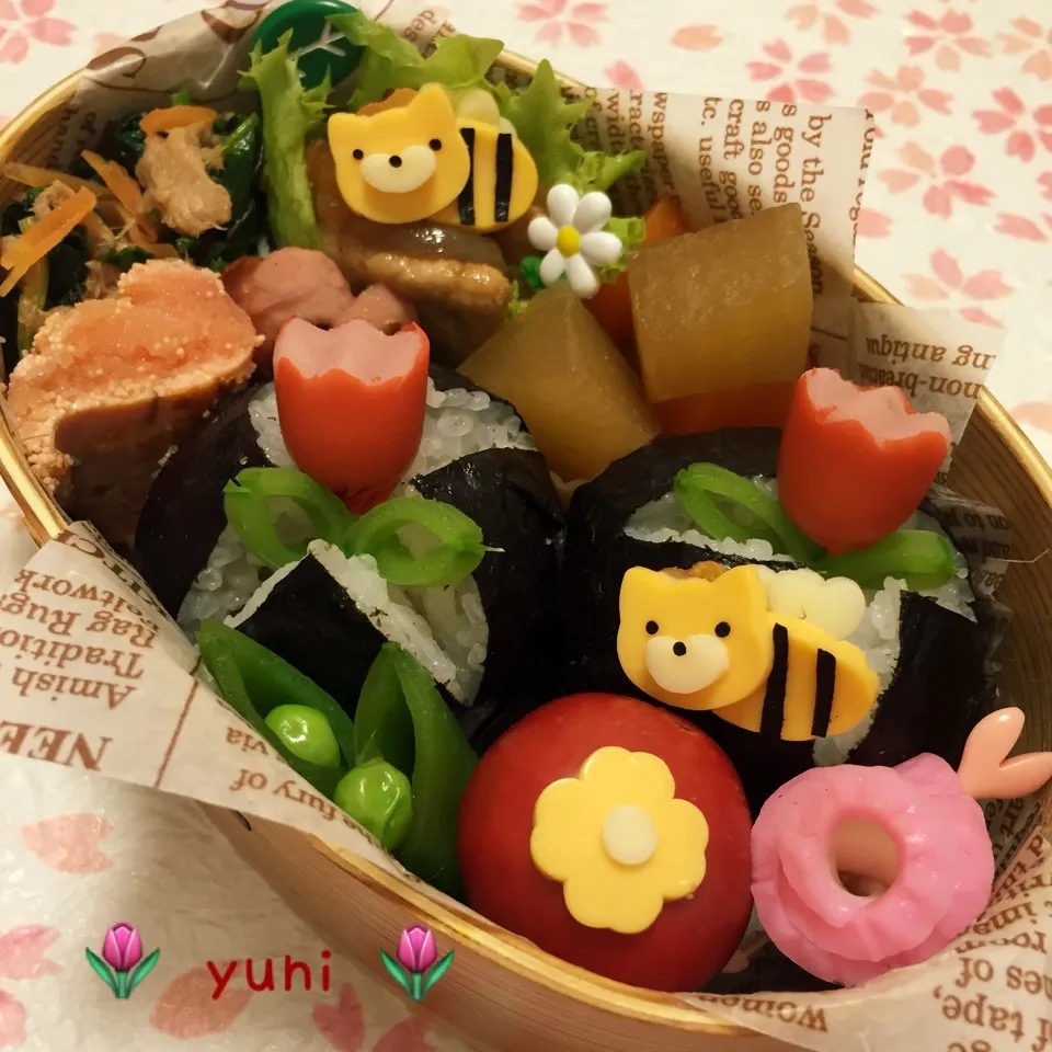 🌷チューリップ🍙 弁当🌷 💐💝💐|🌸yuni🌸さん