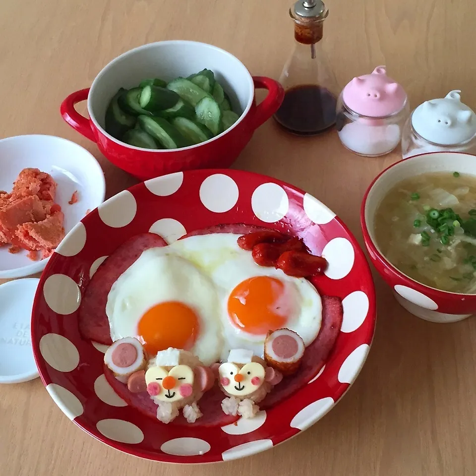 目玉焼きの 露天風呂入浴中〜☃|🌸yuni🌸さん