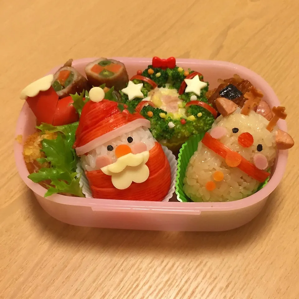 サンタ＆トナカイ君〜リースもあるょ♡弁当|🌸yuni🌸さん