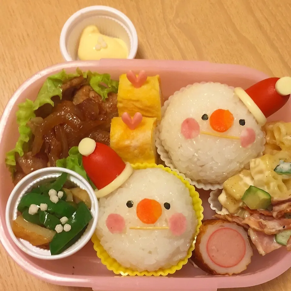 スノーマン〜♡チョッピリ クリスマス仕様弁当|🌸yuni🌸さん