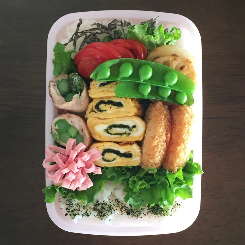 高2女子弁当♪ご飯少なめレタス多め^^|marksweetsさん