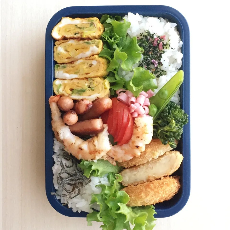 Snapdishの料理写真:旦那くんの夜勤弁当♪|marksweetsさん