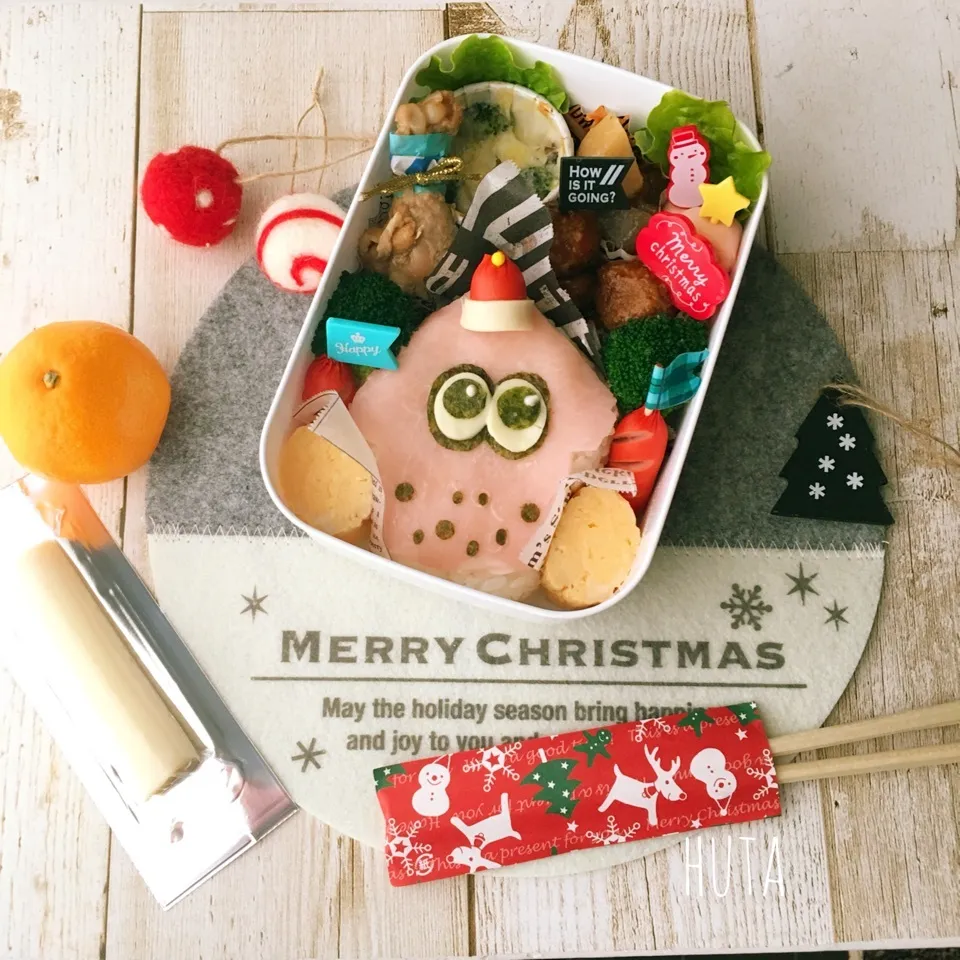 Snapdishの料理写真:スプラトゥーンのXmas🎄社会見学弁当|ゆかりさん