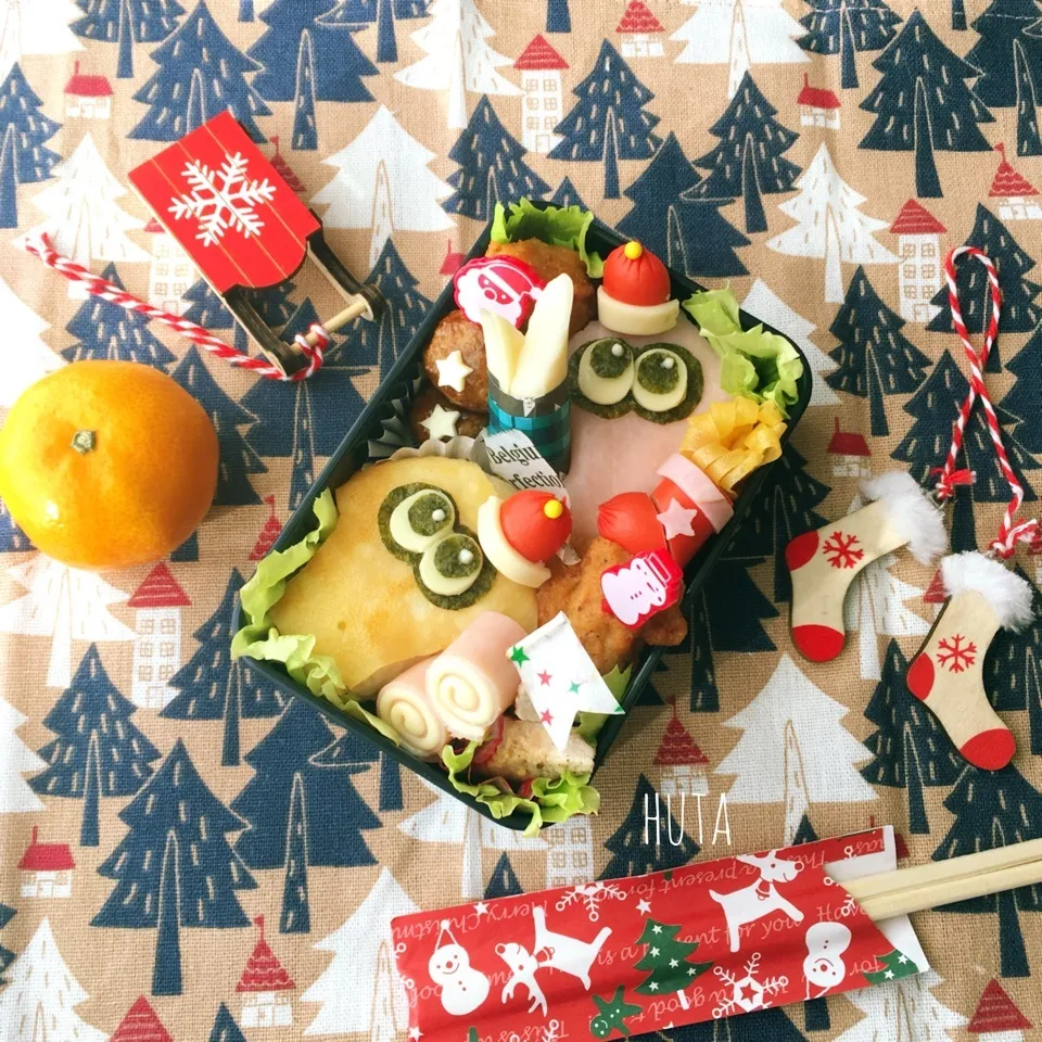 スプラトゥーンのお弁当♡クリスマスversion|ゆかりさん