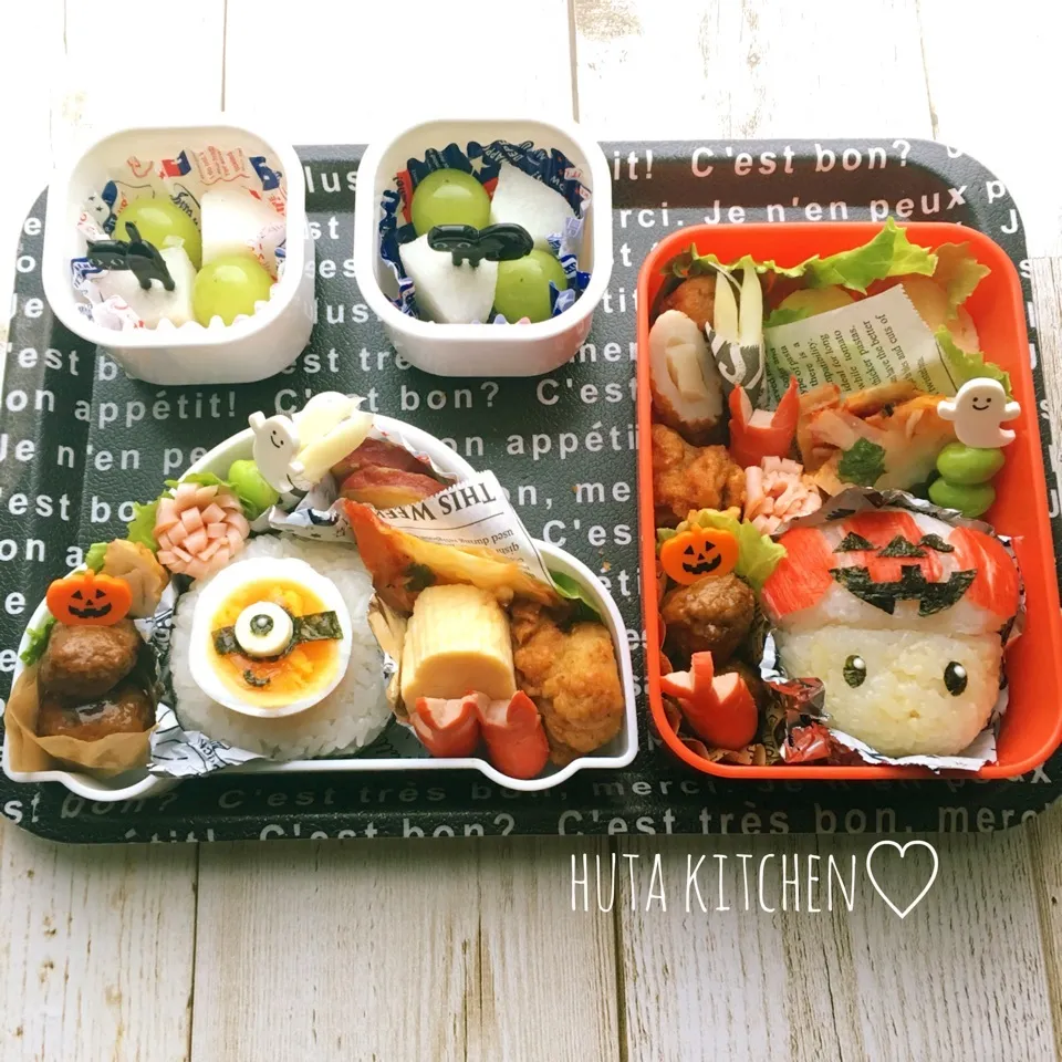 Snapdishの料理写真:遠足弁当♪キノピオとゆで卵ミニオン◟̽◞̽ ༘*|ゆかりさん