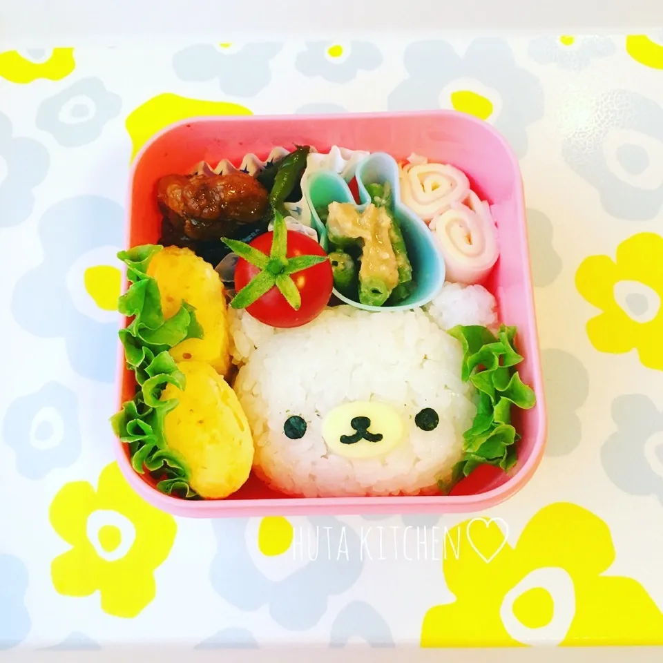 コリラックマ風なお留守番弁当 キャラ弁♡|ゆかりさん