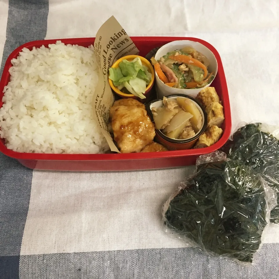 男子高校生弁当328・今日も感謝弁当|mickyさん