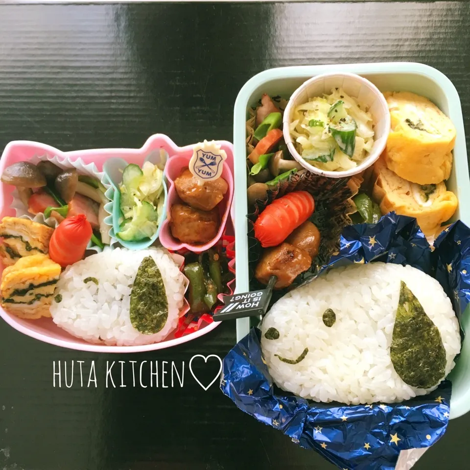 小学生の兄妹スヌーピー弁当♡|ゆかりさん