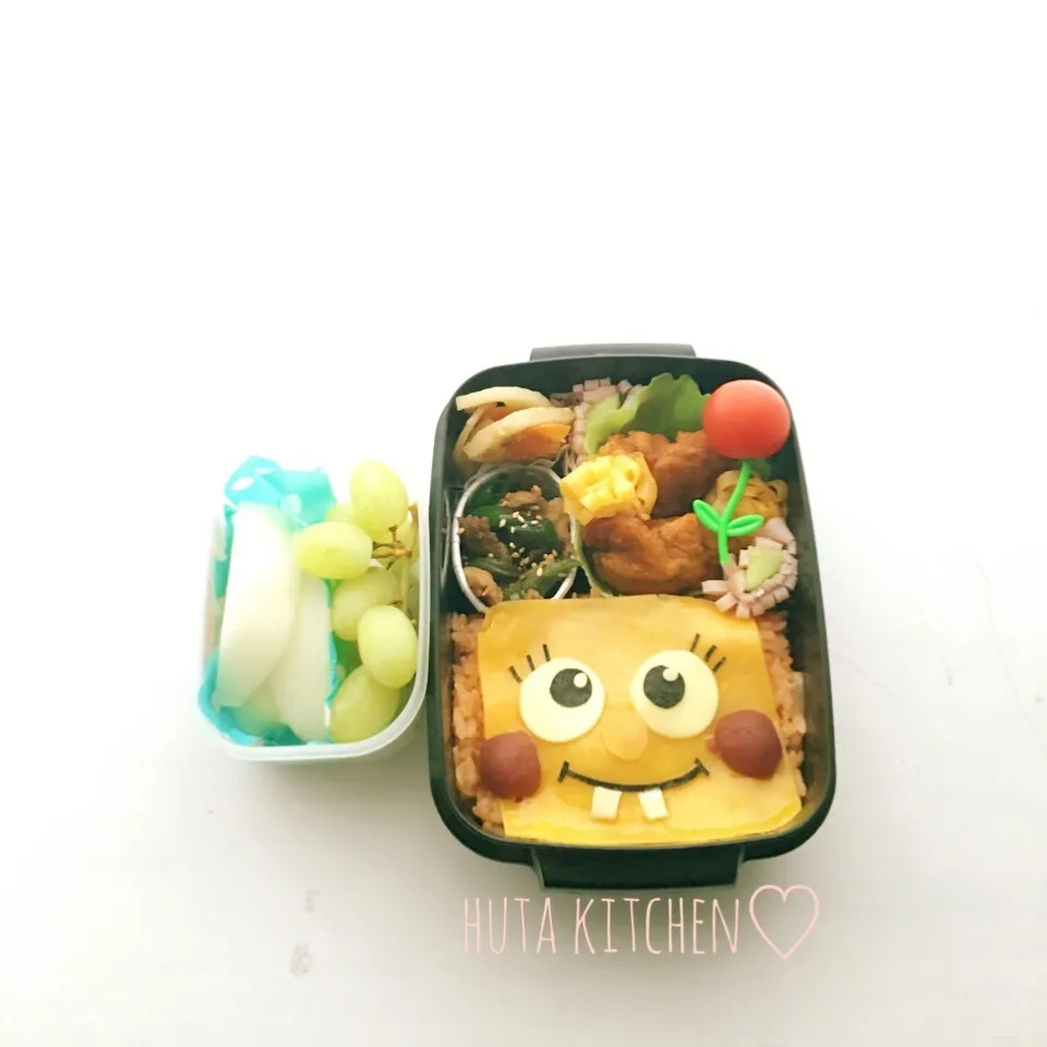 スポンジボブで予備日弁当〜♡|ゆかりさん