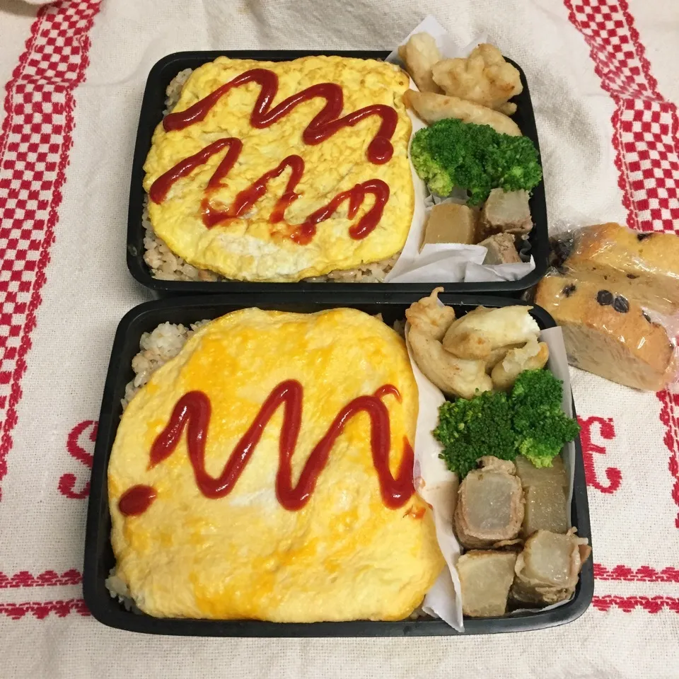 Snapdishの料理写真:三男&主人野球弁当⚾️|mickyさん