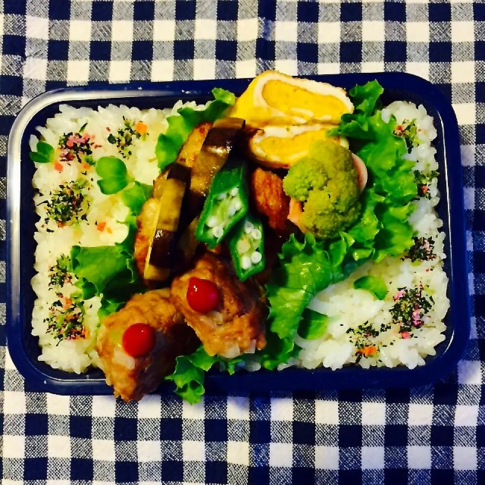 Snapdishの料理写真:今日の旦那くん夜勤弁当っ♪|marksweetsさん