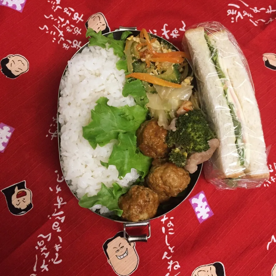 Snapdishの料理写真:男子高校生弁当No.135ミートボール弁当|mickyさん