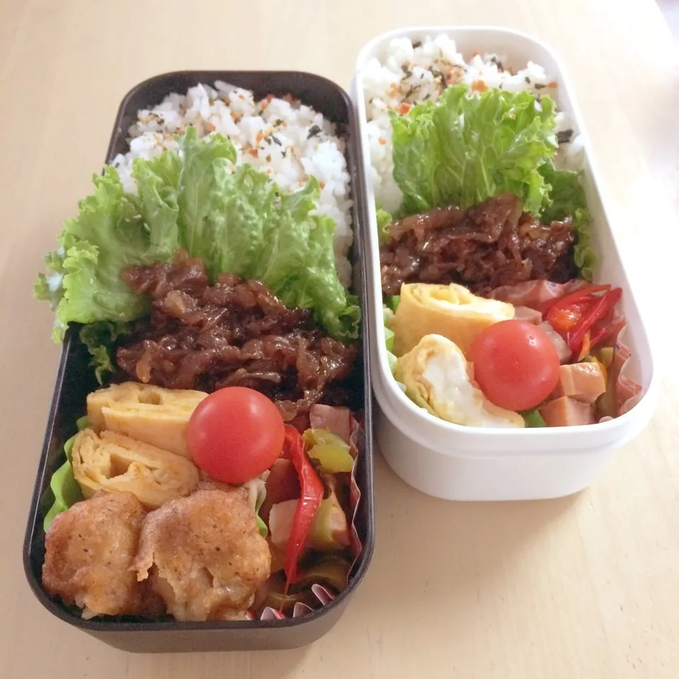 Snapdishの料理写真:8月27日 旦那さん＆兄貴のお弁当☀️|タモさん♫さん