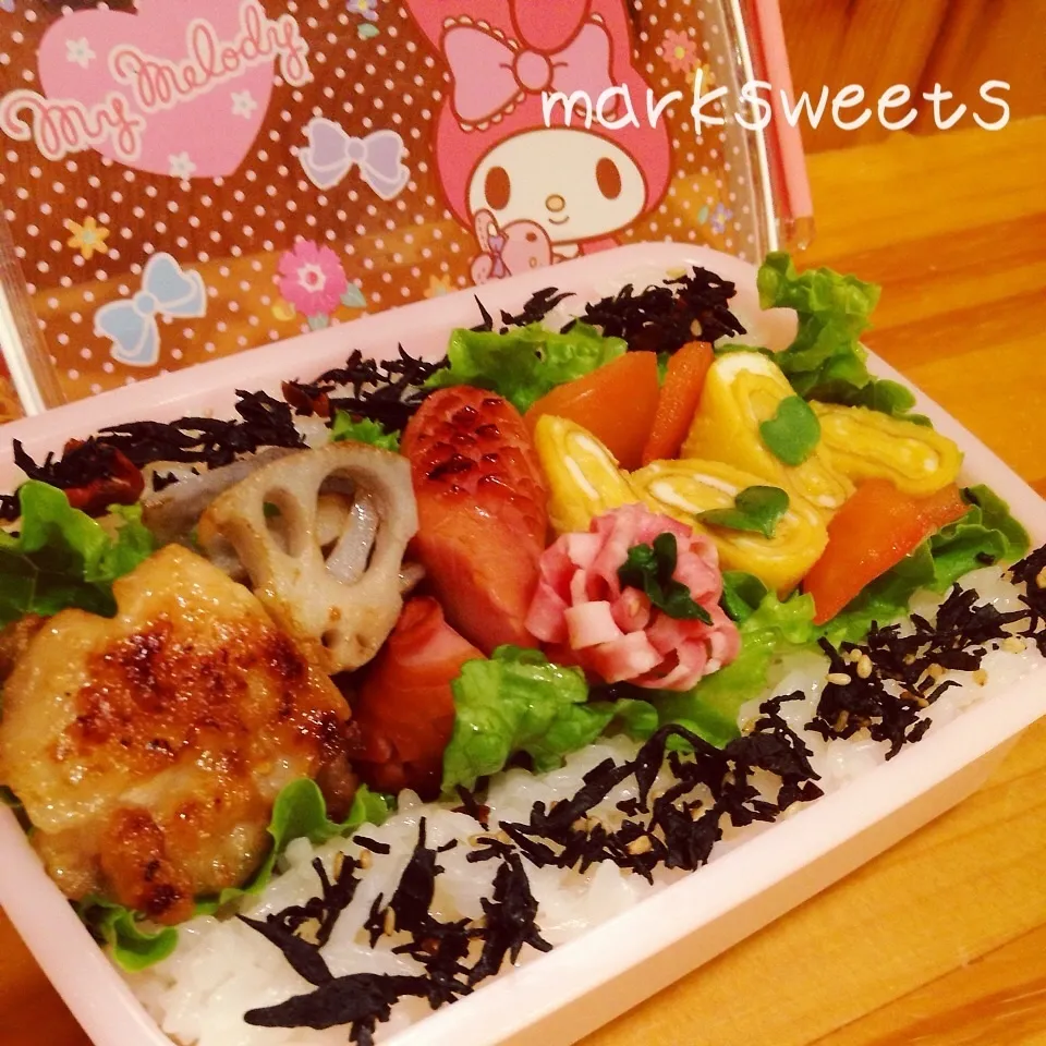 Snapdishの料理写真:お姉ちゃんの部活弁当♪|marksweetsさん