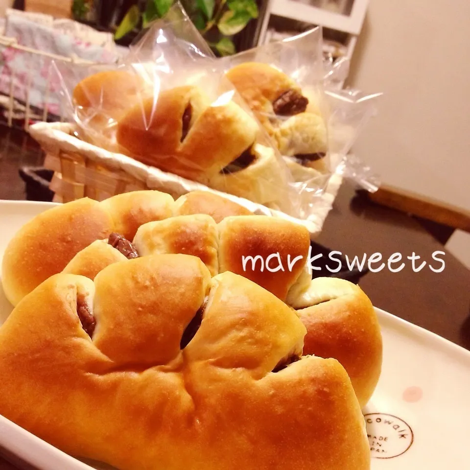 チョコクリームパン♡卵不使用チョコクリームや♪|marksweetsさん