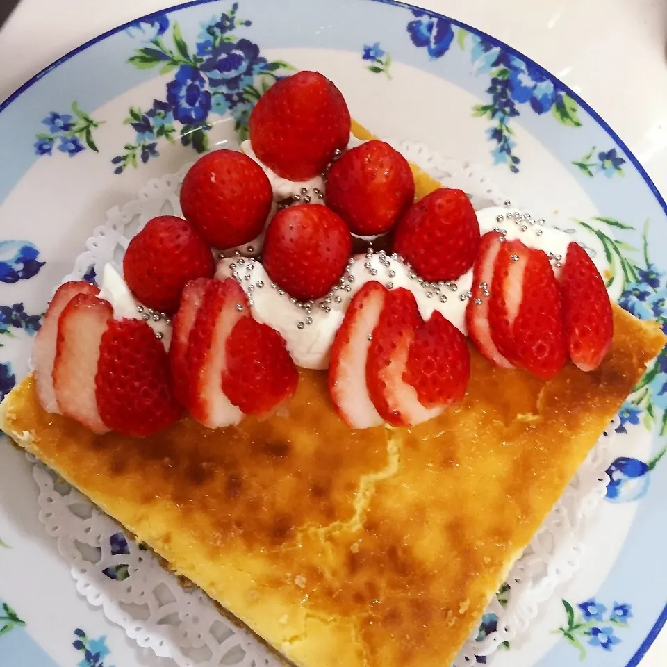長男リクエストはベイクドチーズケーキ♡|mickyさん