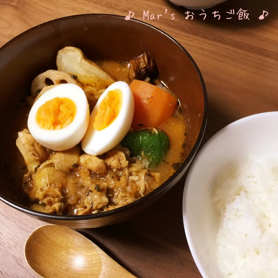 Snapdishの料理写真:野菜たっぷり〜☆スープカレー♬|ma-chanさん