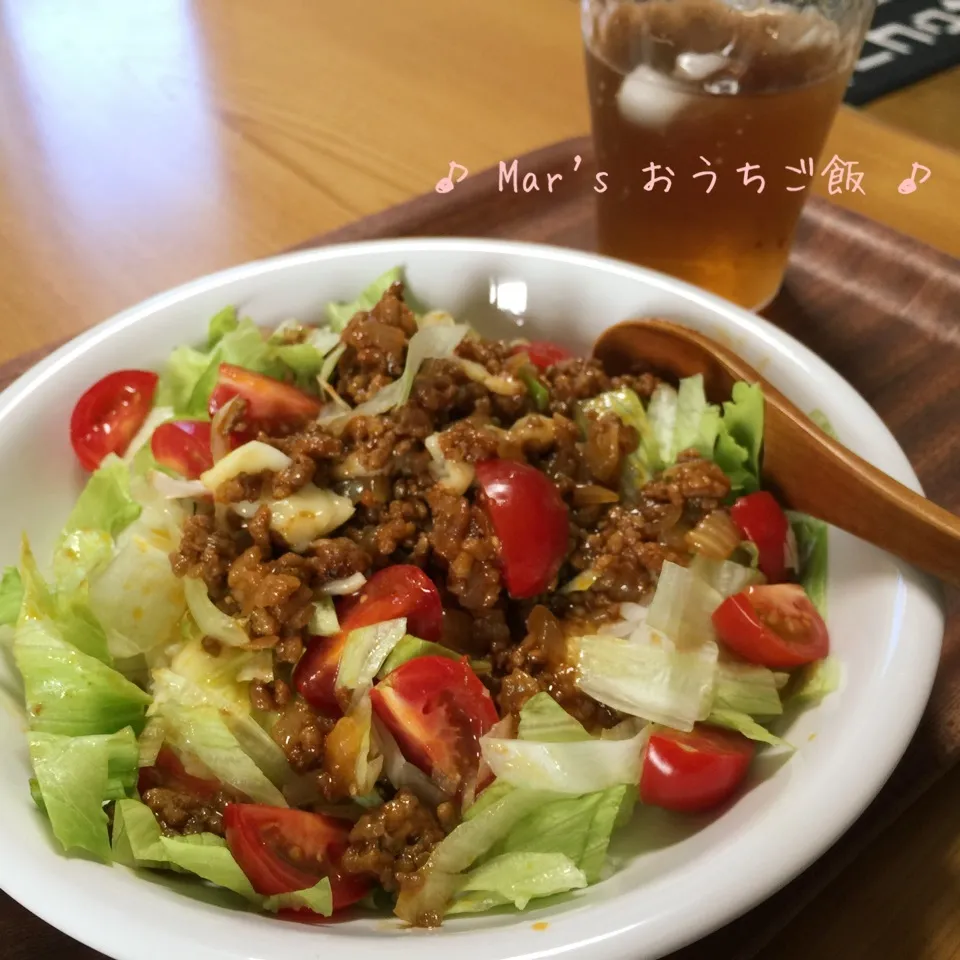 子供の習い事の日は簡単に野菜も摂れる☆タコライス♫|ma-chanさん