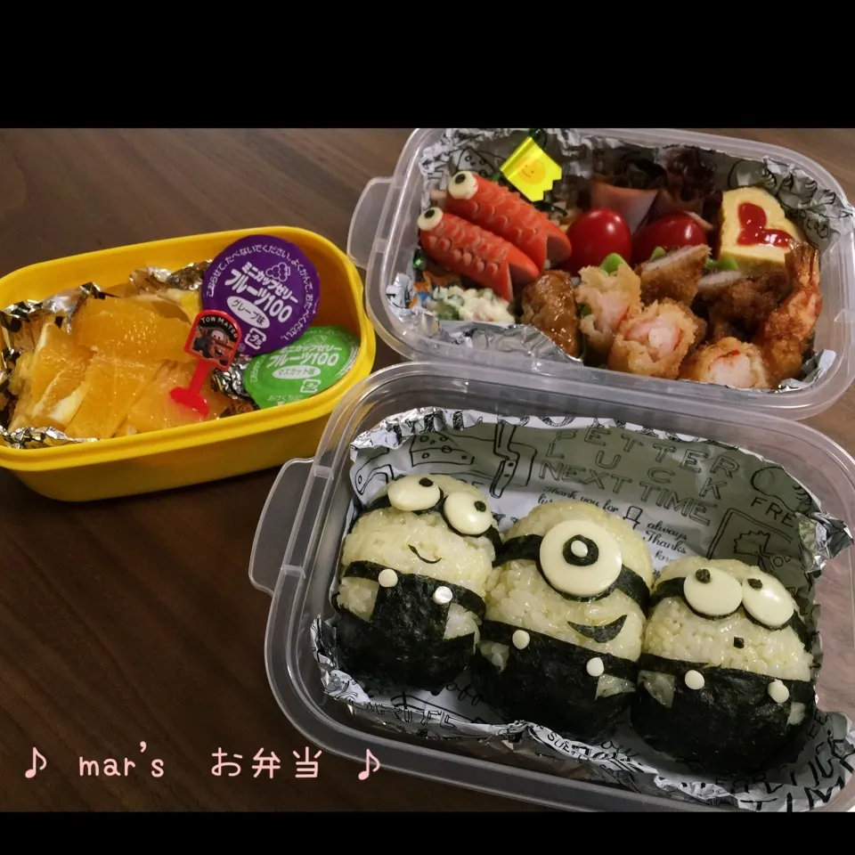 小学生の長男の遠足お弁当☆ミニオンズ♪|ma-chanさん