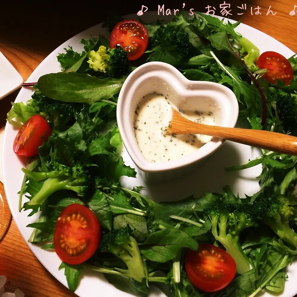 Snapdishの料理写真:リースサラダ☆|ma-chanさん